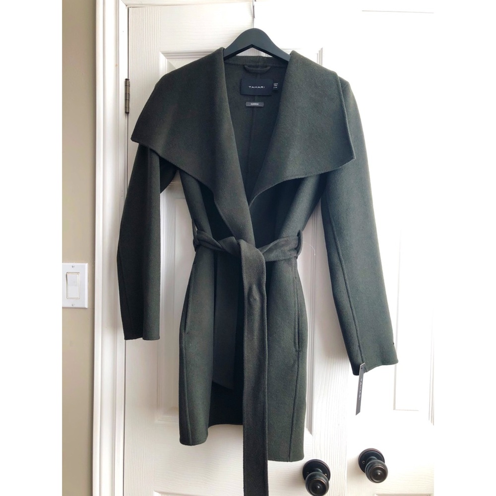 Tahari Wool Wrap Coat